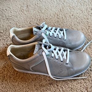 Men's Ashworth Gray Spikeless Casual Athletic Golf Sneakers